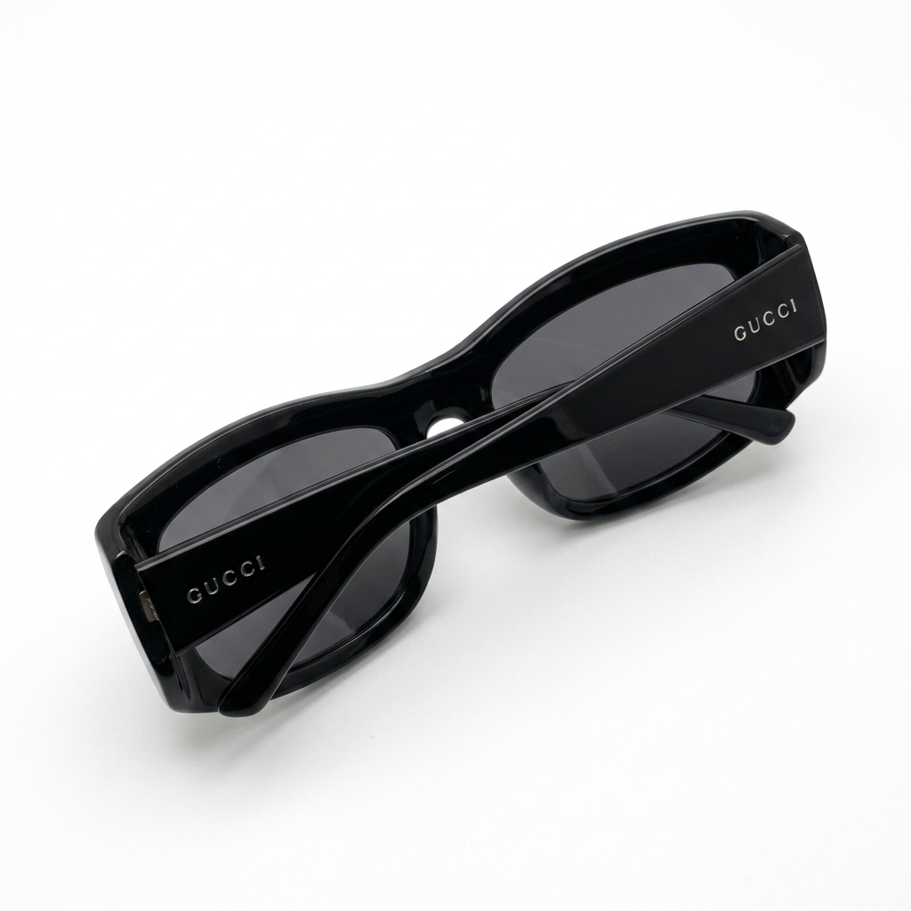 Gucci Wrap-Around Rectangular Sunglasses